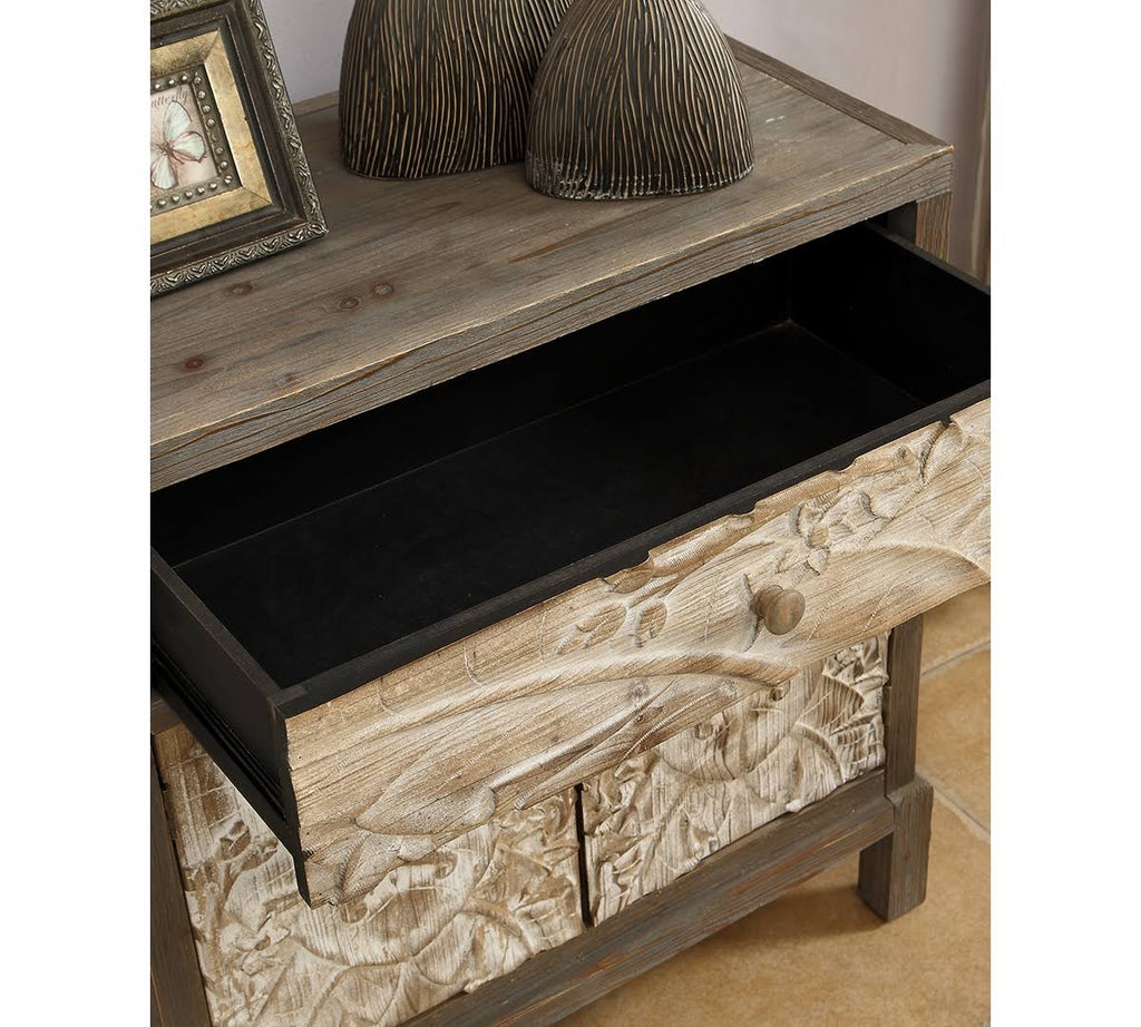 Natural One Drawer Two Door Cabinet G914089