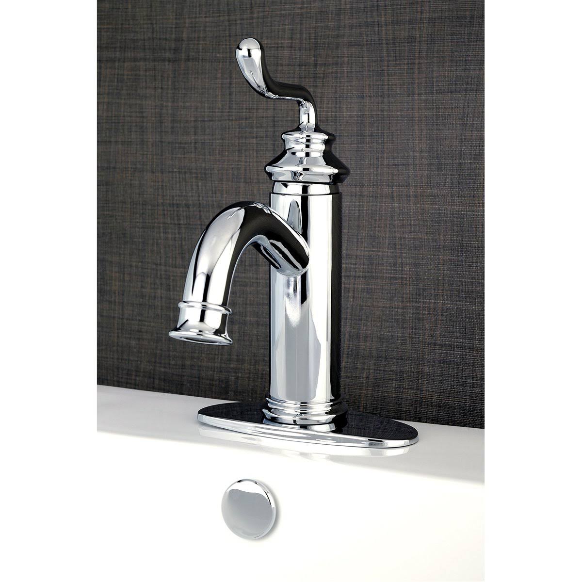 Matte Black Single-Handle Bathroom Faucet J85433