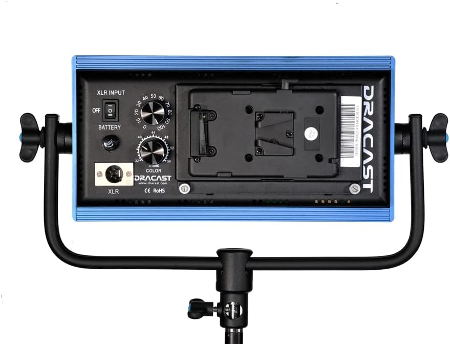 Bi-Color 3200K - 5600K LED Video Light with V-Mount Battery Plate B818441