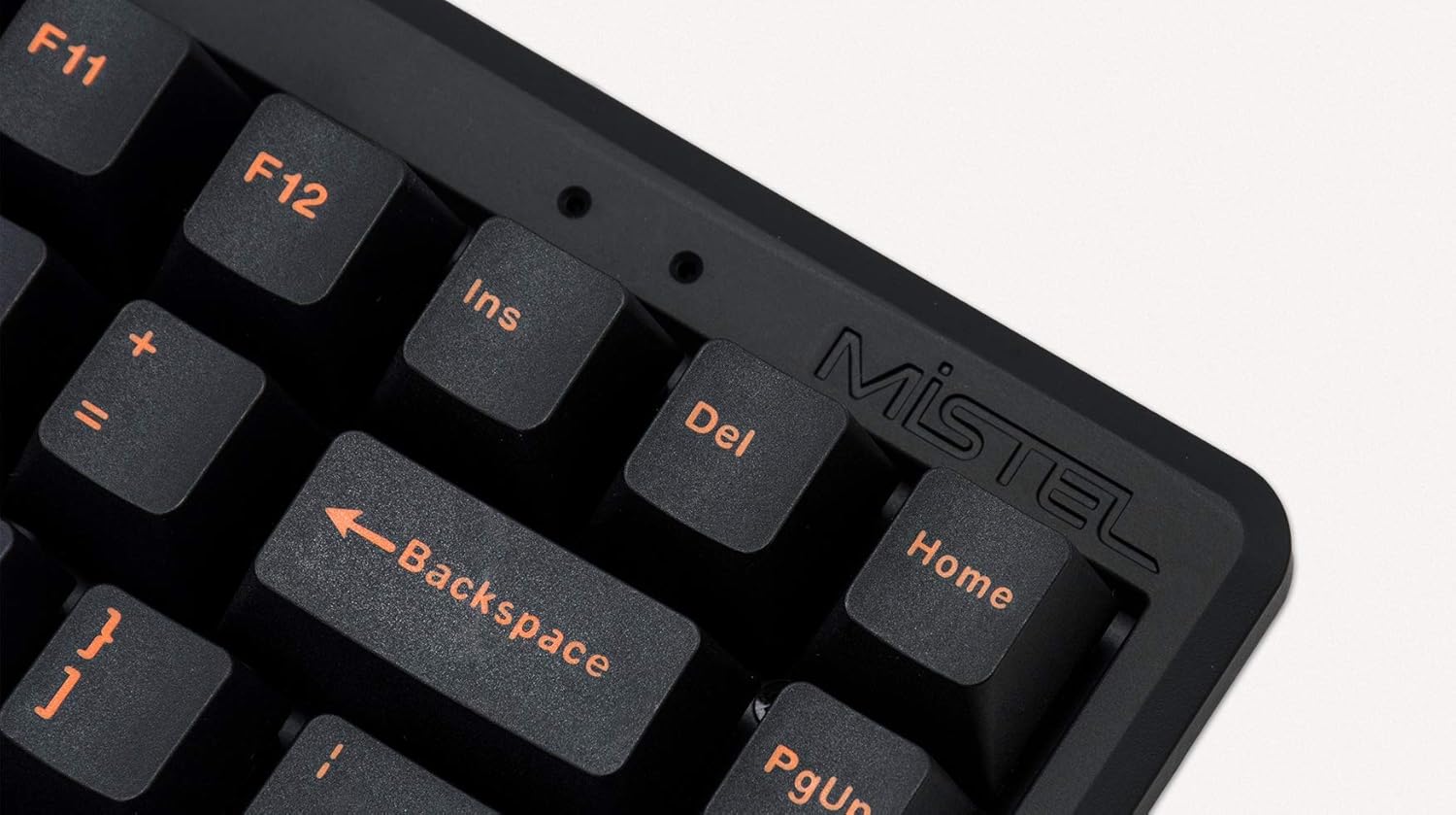 TKL Split Mechanical Keyboard with Cherry MX Blue Switch, Orange Letter PBT Double Shot Keycaps D4934