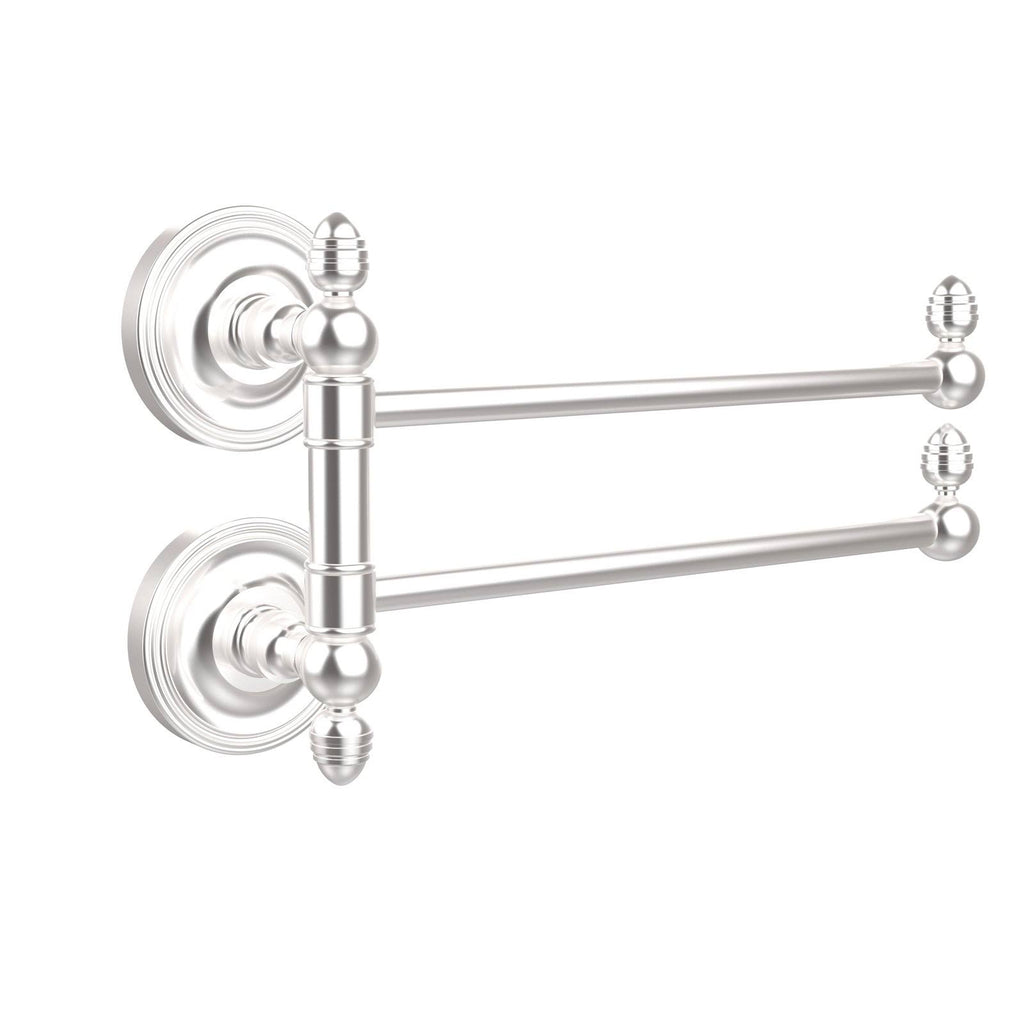 Satin Chrome Swing Arm Towel Rail M8211