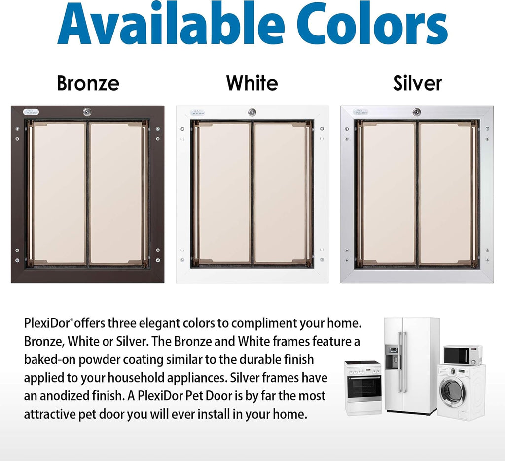 Bronze Small Pet Door with Lock and Key H374592