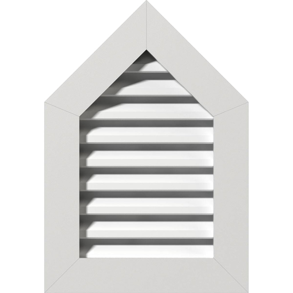 Peaked Top Gable Vent, PVC, 10/12 Pitch J85669