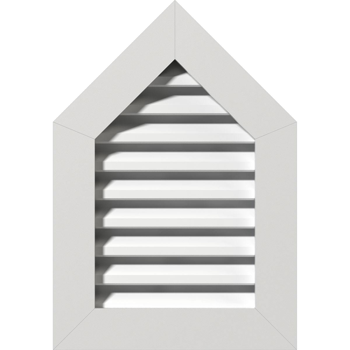 Peaked Top Gable Vent, PVC, 10/12 Pitch J85669