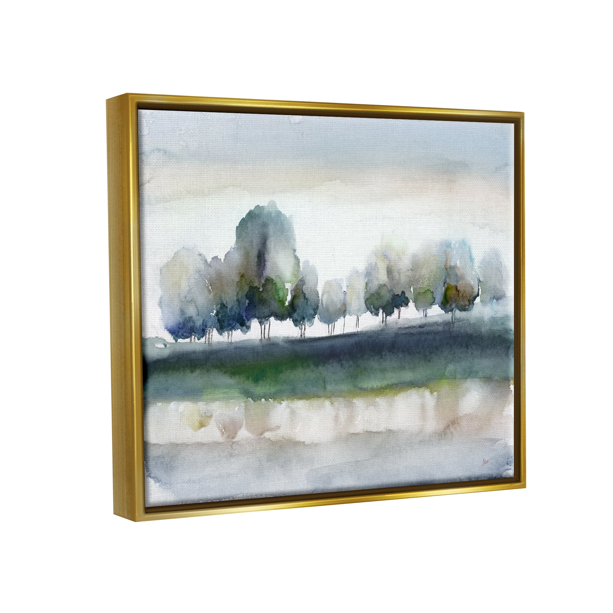 Metallic Gold Framed Canvas Print Wall Art T85559