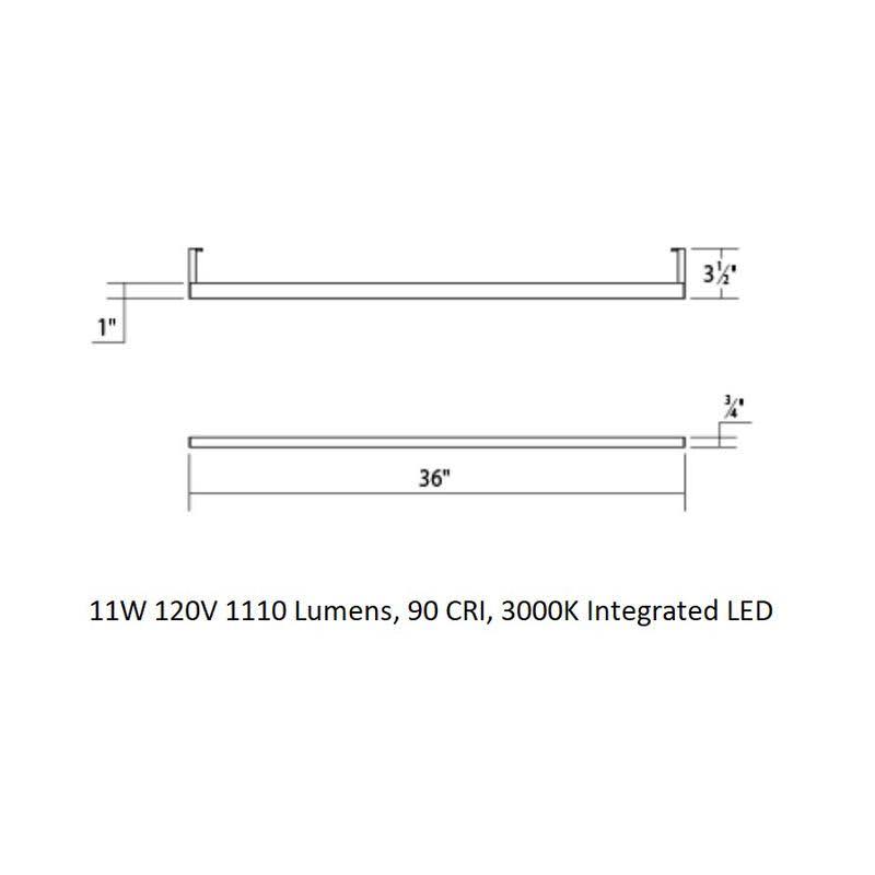 Satin White LED Indirect Wall Bar E563881