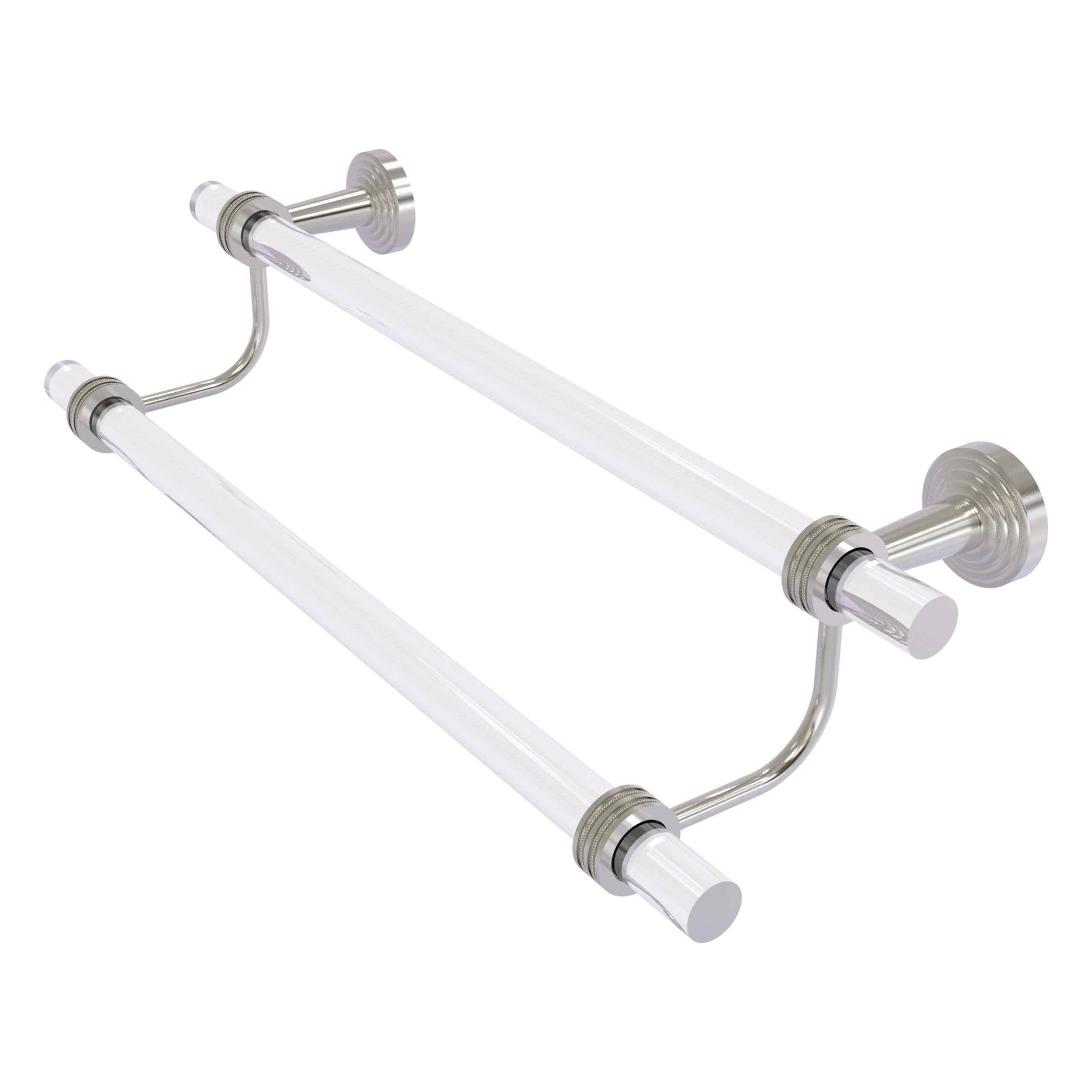 Satin Nickel Double Towel Bar Q118