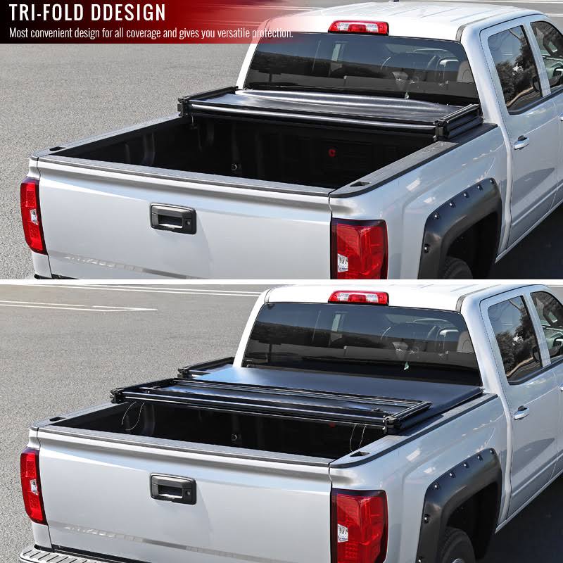Tri-Fold Tonneau Cover for Nissan Frontier King Cab T8023