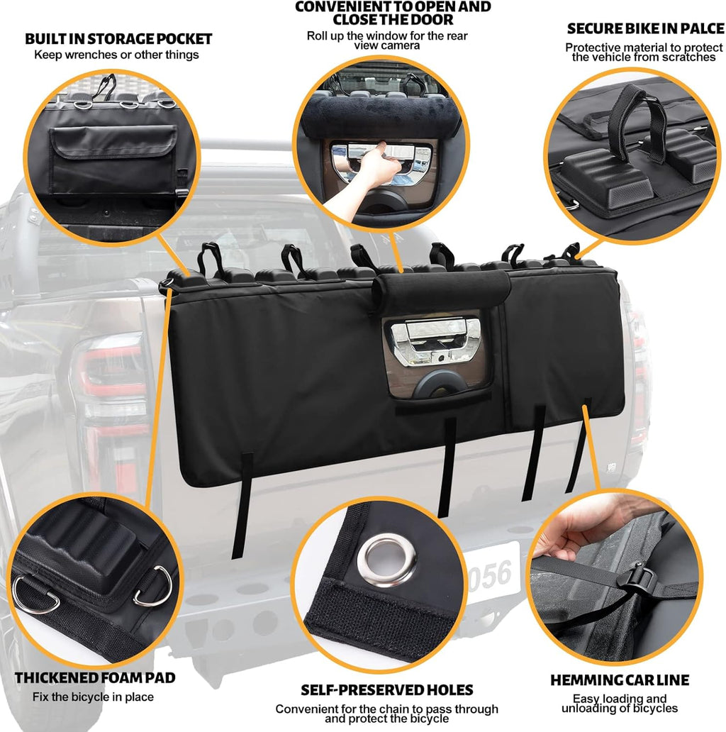 Truck Bike Tailgate Pad with Anti-Theft Lock, 53" Long Pack of 2 V719