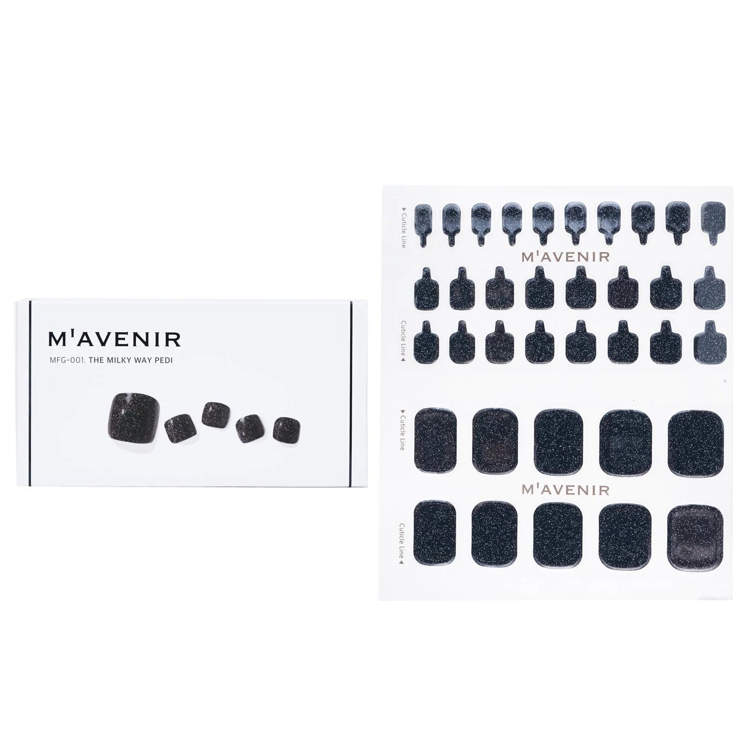 Classic Navy Nail Sticker 32pcs G511