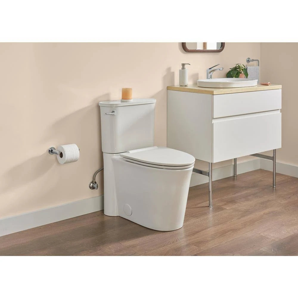 White Double Drawer Bath Vanity Cabinet I5500