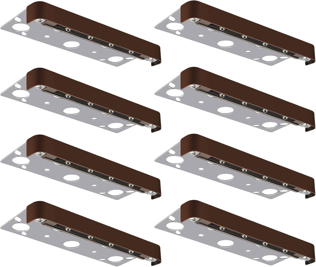 8-Pack 7 Inch 1.5W Hardscape Lighting Paver Light, Swivel Retaining Wall Light, IP67 Waterproof LED Step Light, Warm White 2700K G407359