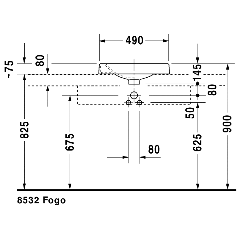 White Above-Counter Basin D6922