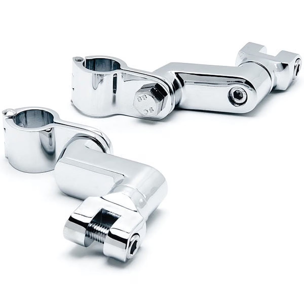 Chrome Engine Guard Foot Peg Clamps C183