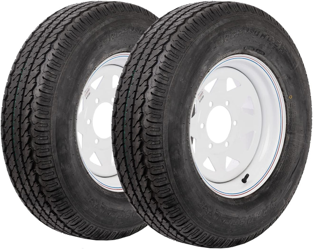 ST225/75R15 Spoke White Trailer Tire (2) A4044