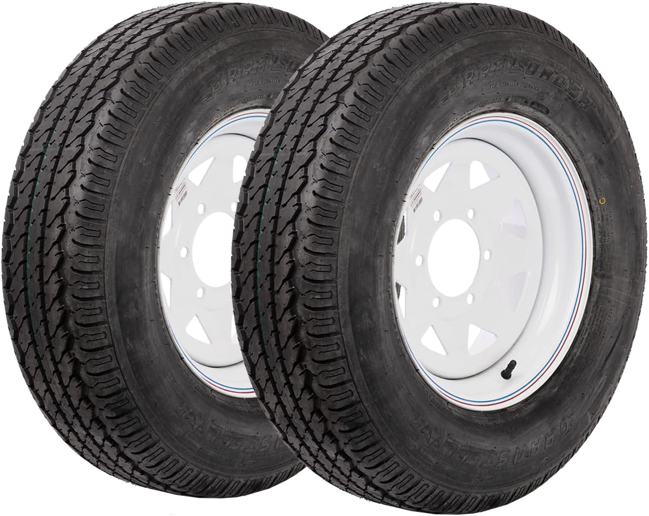 ST225/75R15 Spoke White Trailer Tire (2) A4044