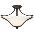 2 Light Semi Flush Mount Lathan Bronze G89787