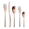 5 Piece Bamboo Copper Place Setting Solid Handle D13391