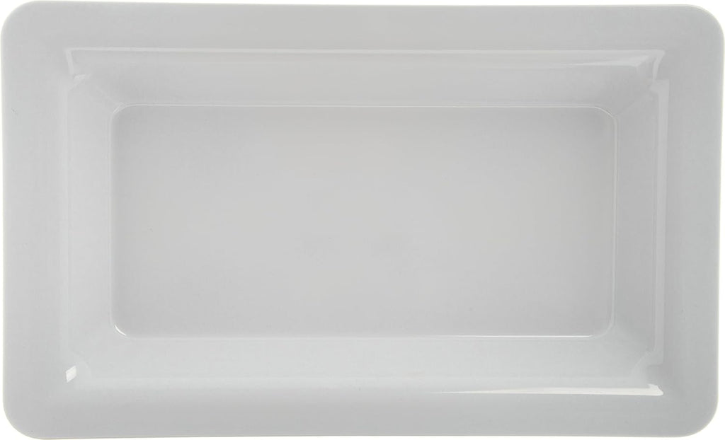 White Melamine Full Size Food Pan, 4 qt Capacity, Case of 6 D58620