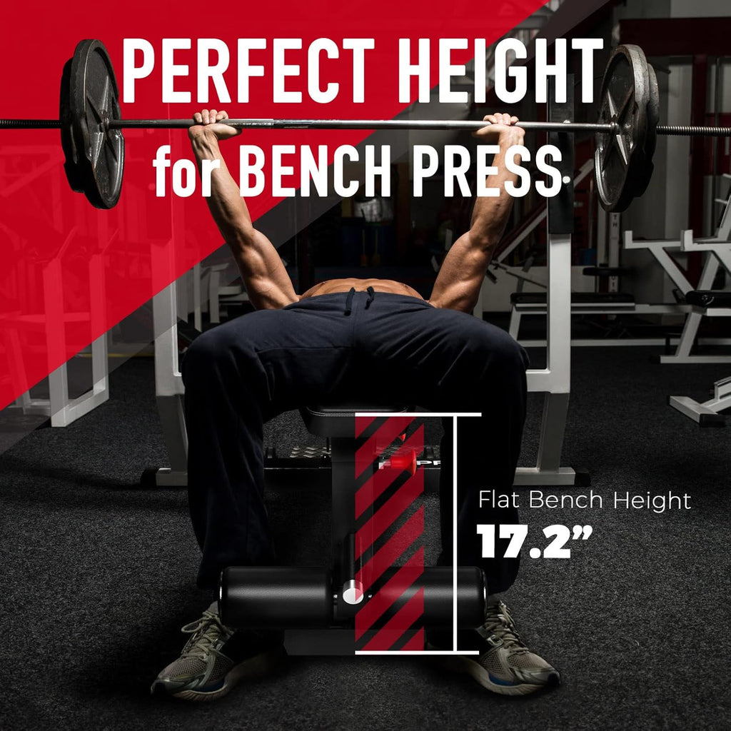 Adjustable Weight Bench Press Set for Home Gym Strength Training M2545