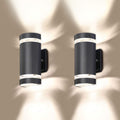 4 Pack Semi Cylinder Outdoor Wall Light, Aluminum Waterproof, 3000k 5W F87857