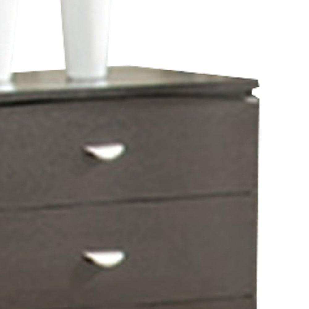 Dark Brown Finish 5 Drawer Chest Y947821