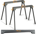 Sawhorse 2 Pack Portable Folding Heavy Duty 1100 LBS Weight Capacity C752493