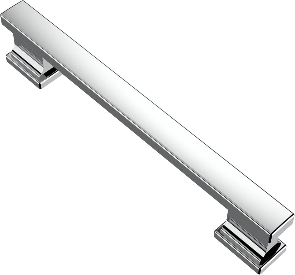 Brushed Satin Nickel 5 Inch Hole Centers Cabinet Drawer Handles Pulls 10 Pack G272