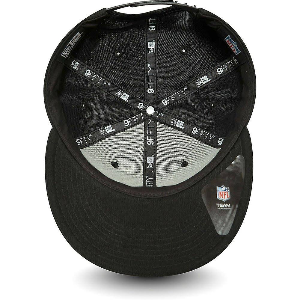 Black Outline Raiders Snapback Cap N432
