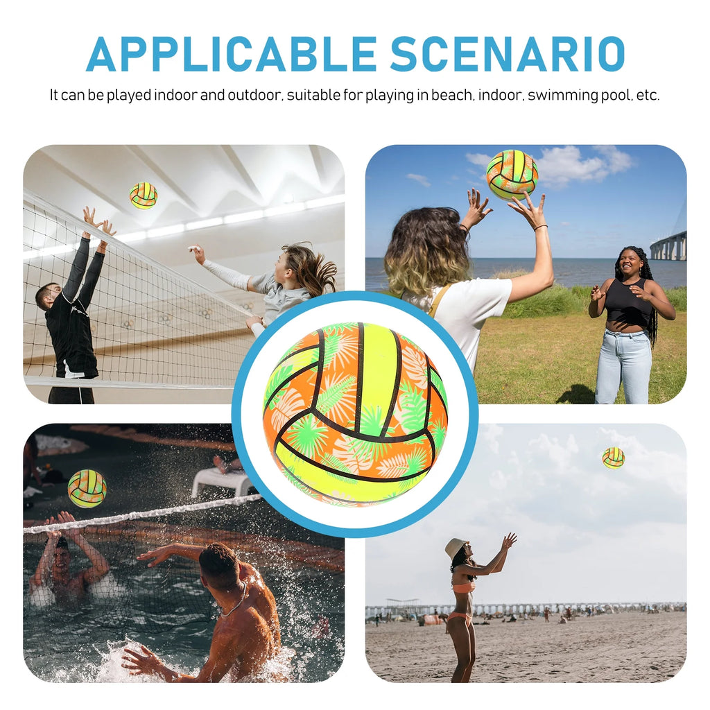 Inflatable Rainbow Vinyl Volleyball Ball U2486