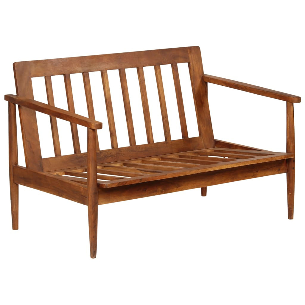 Brown Real Leather 2-Seater Sofa V292