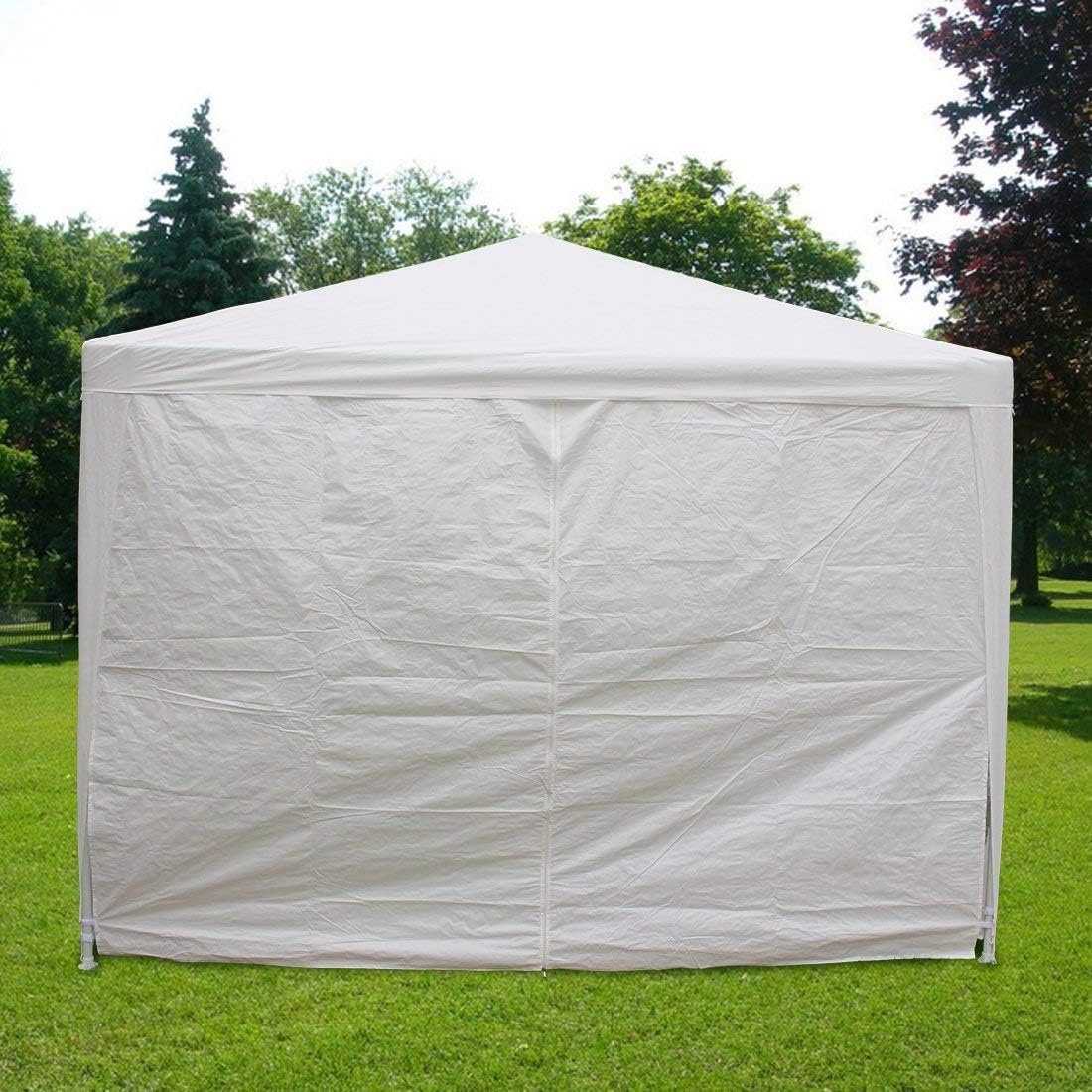 10'x30' White Canopy Tent with Mesh Side Wall Y19479