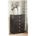 Dark Brown Finish 5 Drawer Chest Y947821