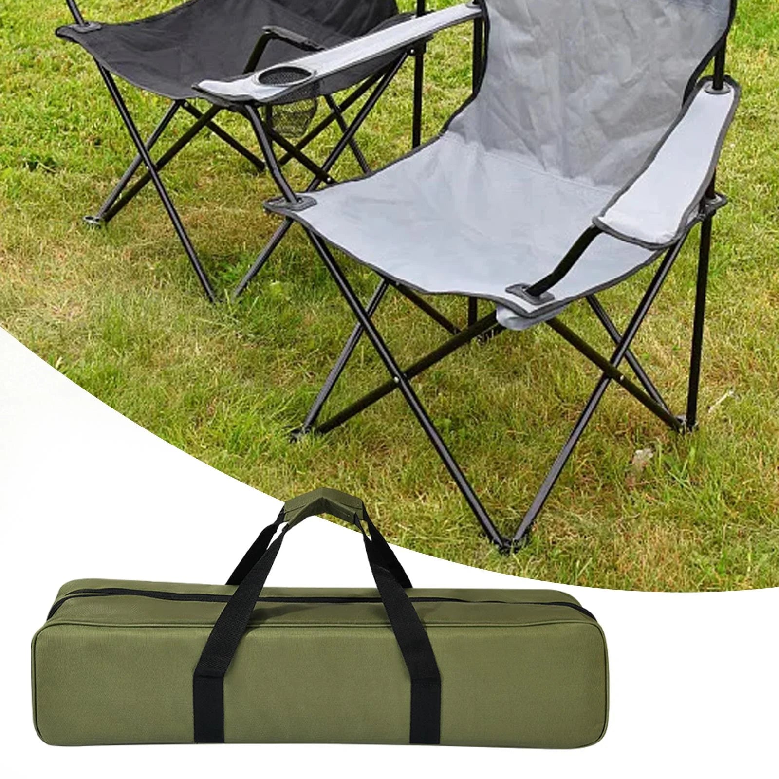Camping Storage Bag Oxford Cloth Zipper Carry Bag 120cmx20cmx18cm G350
