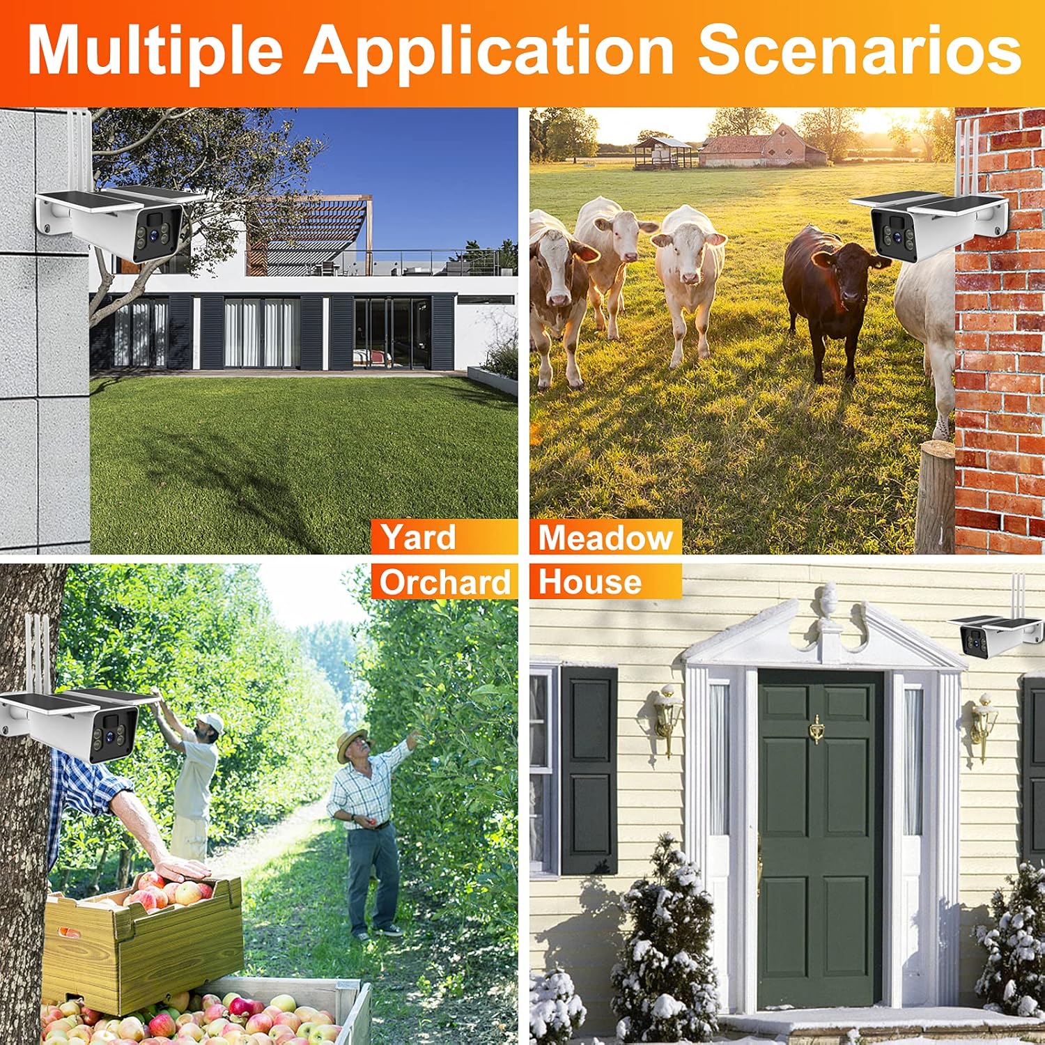 Security Cameras Wireless Outdoor 1080P WiFi with Spotlight Color Night Vision O77085