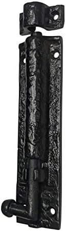 Antique Iron Barrel Bolt 3 inch 8 Pack Black Powder Coated N618