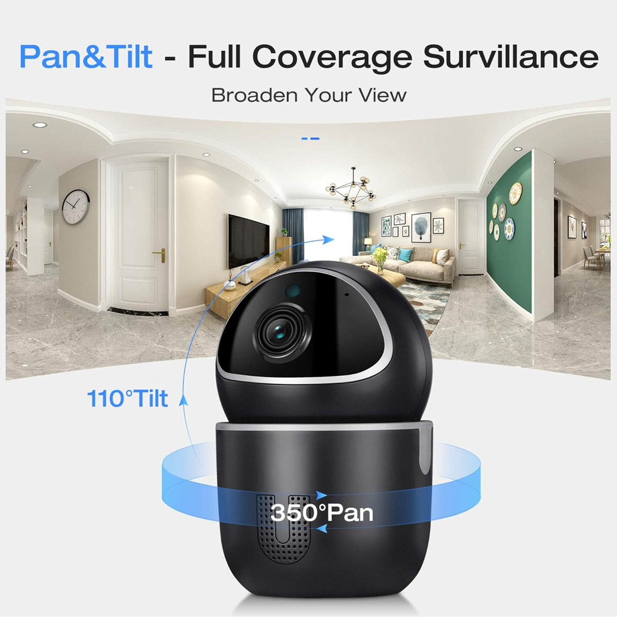 Indoor Security Camera with Motion Detection, Night Vision, 2-Way Audio M953