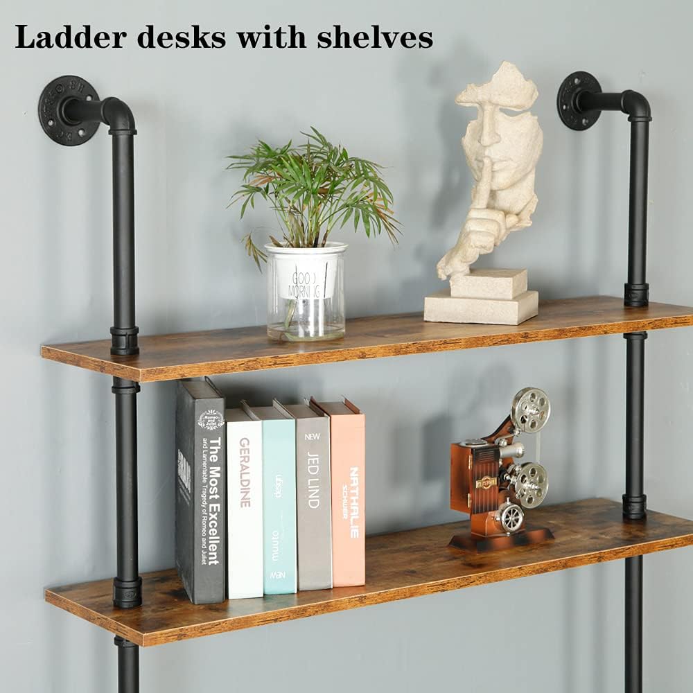 Wall Mount Desk with Shelves K2806
