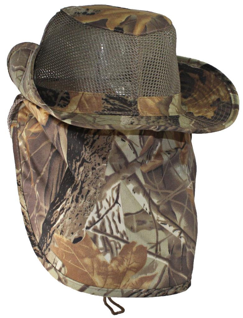 Wide Brim Safari Hat with Neck Flap W25517