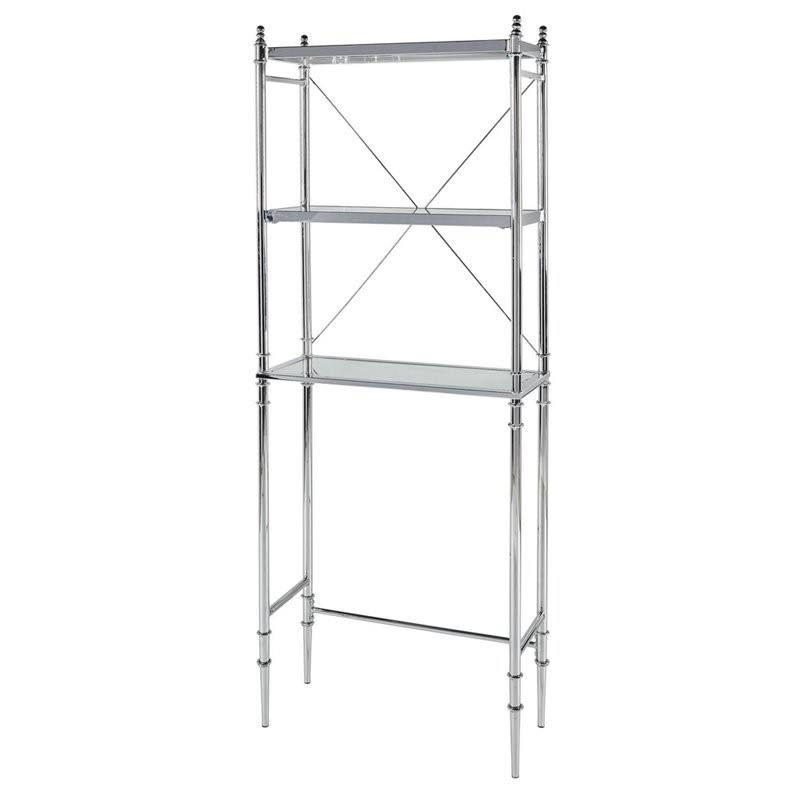 Metal and Glass Spacesaver in Chrome T6147