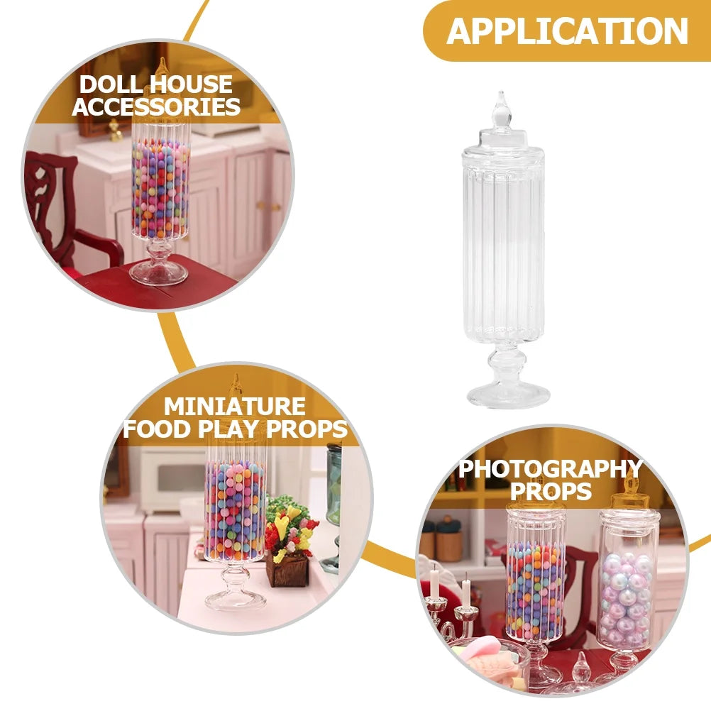 Mini Glass Candy Jars with Lids I438594