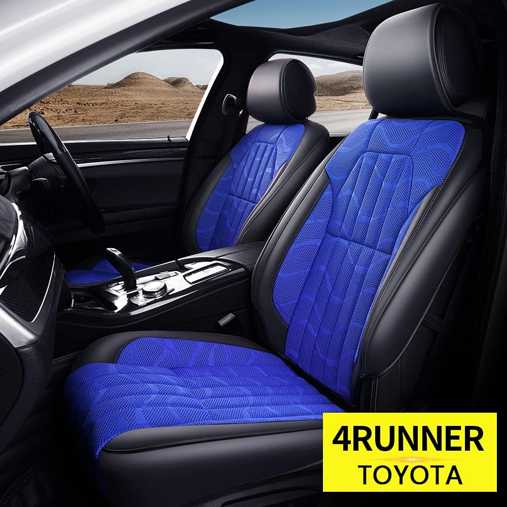 Black Faux Leather Car Seat Covers for Toyota 4Runner O9853