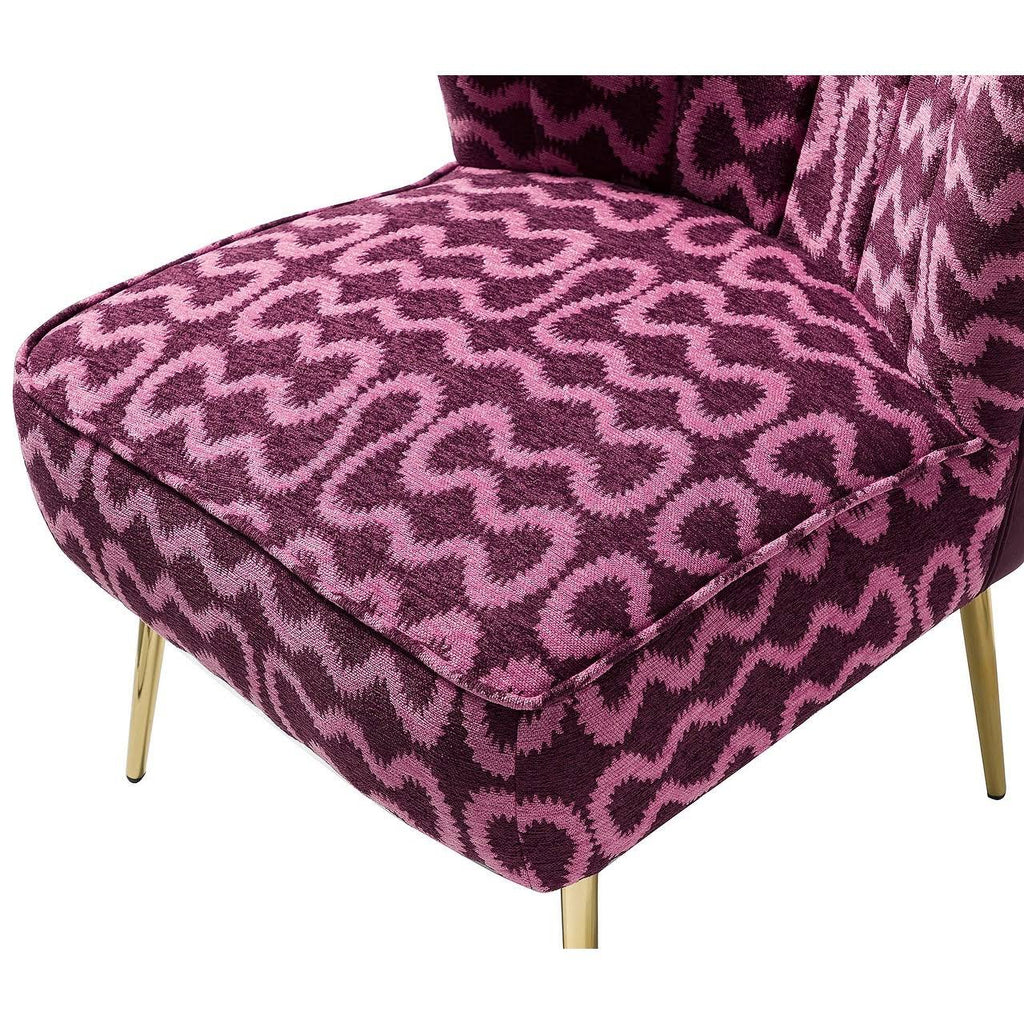 Purple Tufted Side Chair C895