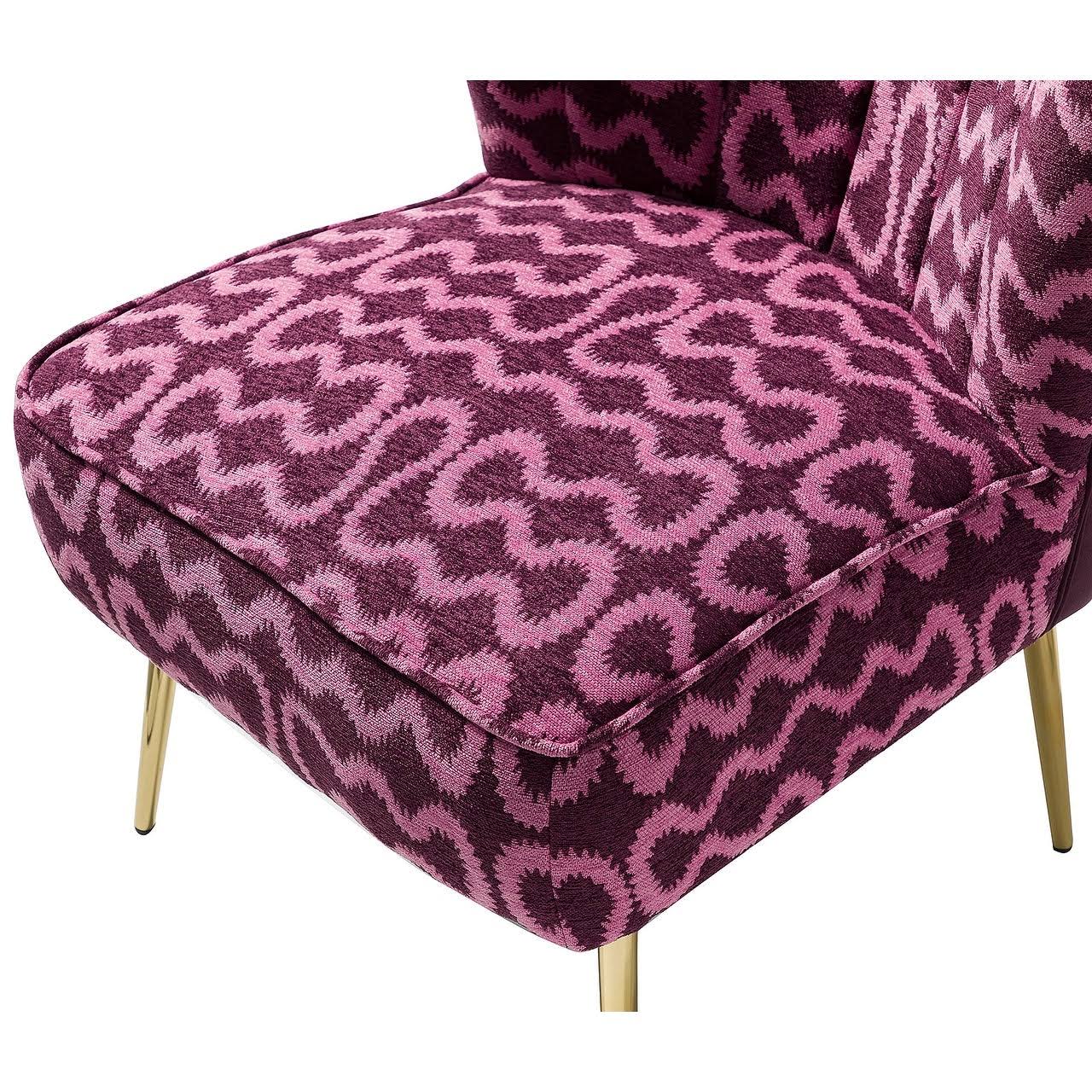 Purple Tufted Side Chair C895