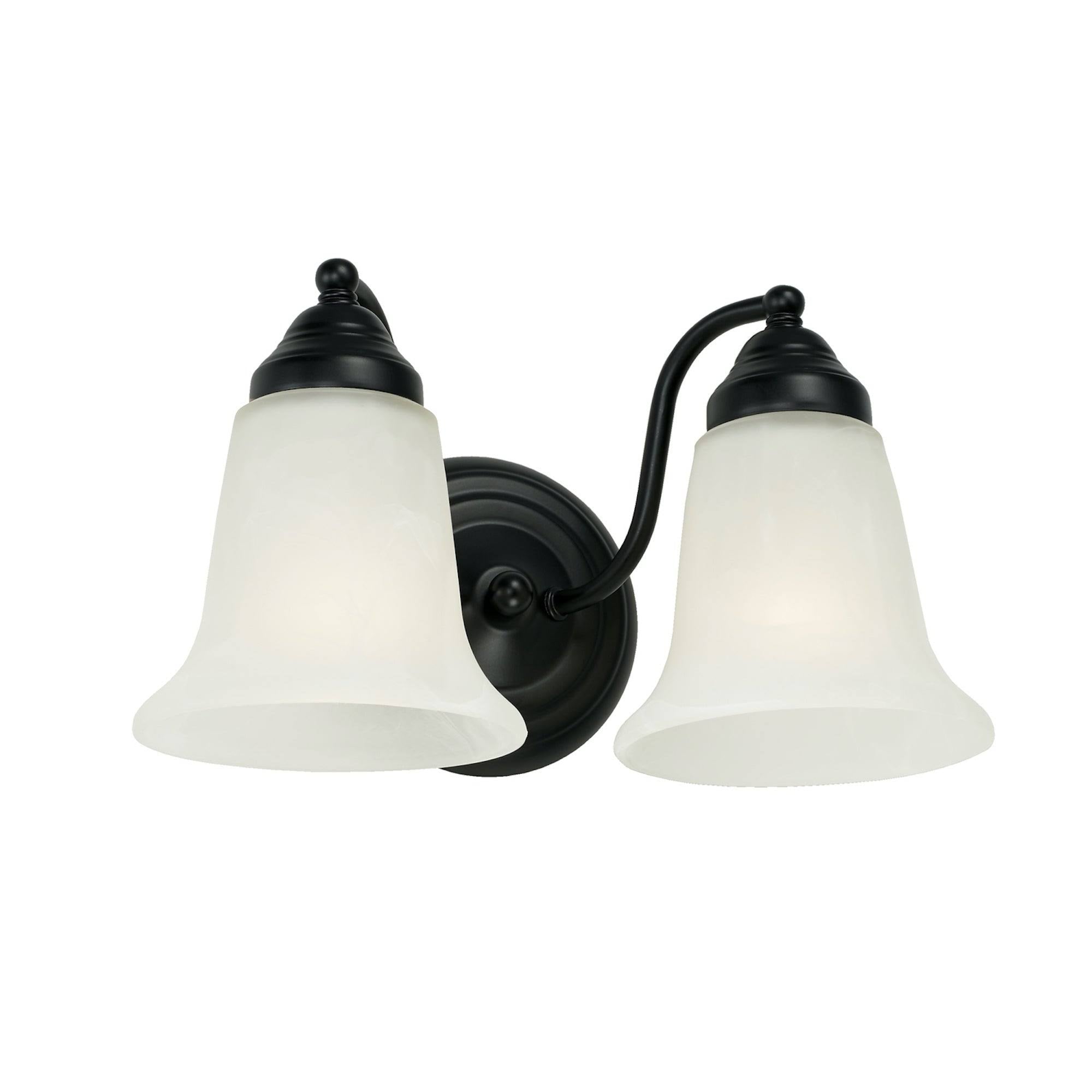 2 Light Vanity Matte Black F36796