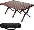 Portable Folding Wooden Camping Table with Carry Bag O176