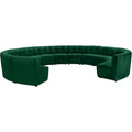 Green Velvet Sectional Sofa G68608