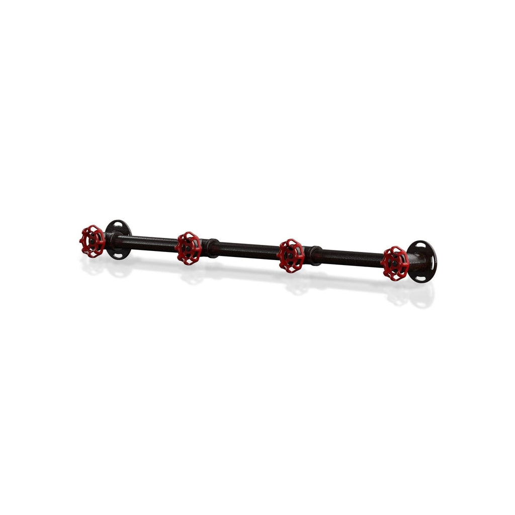 Sand Black Industrial Wall Coat Rack H235