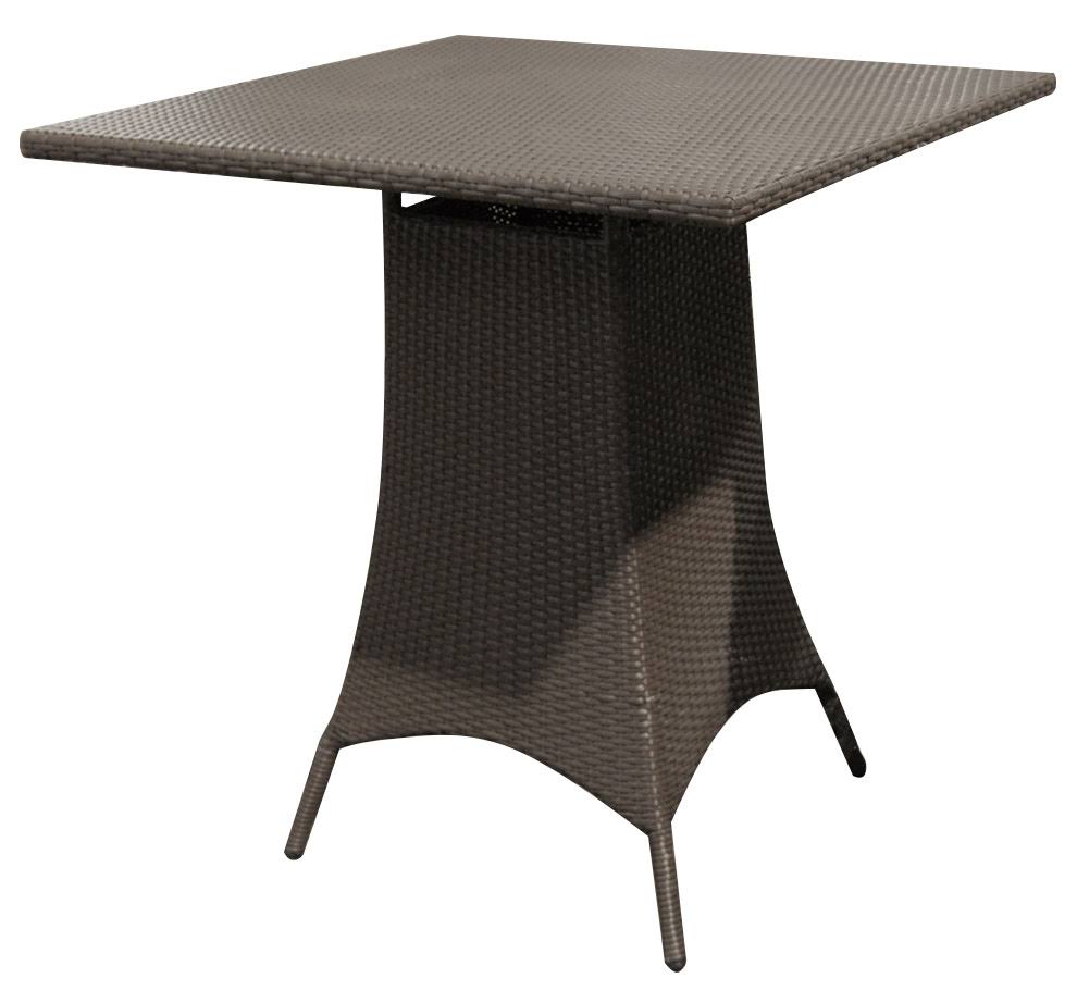 Ebony Wicker Square Pub Table Z145793