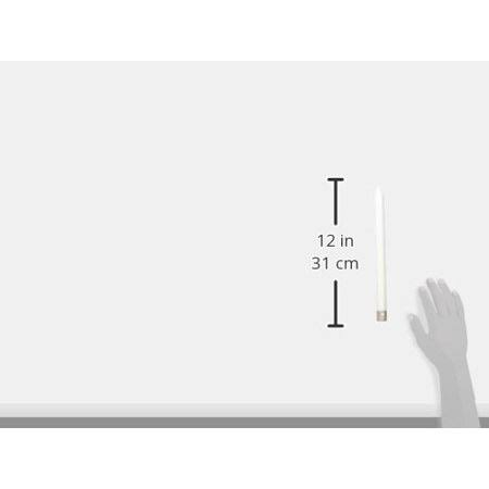 12 Pc Pure White Tapers Candles W3244
